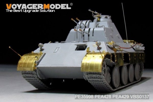 Voyager Model PE35998 WWII German FlaKPanzer V FlaKvierling 20mm MG 151/20 Basic For TAKOM 2105 1/35