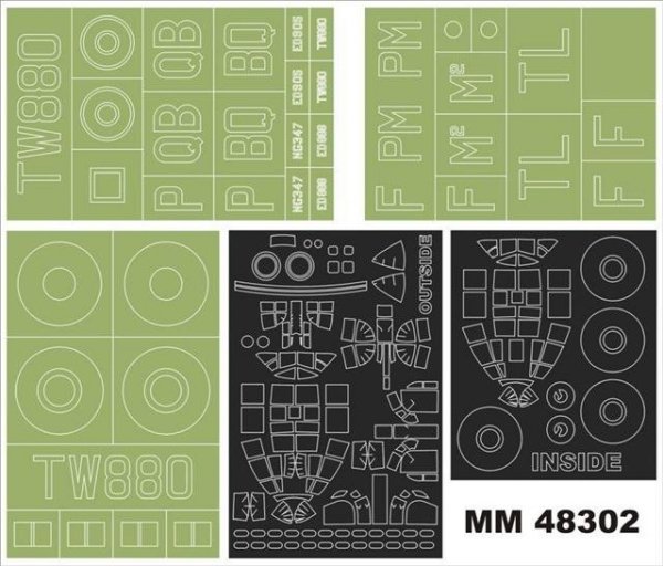 Montex MM48302 Lancaster B MkI/III TAMIYA 105 1/48