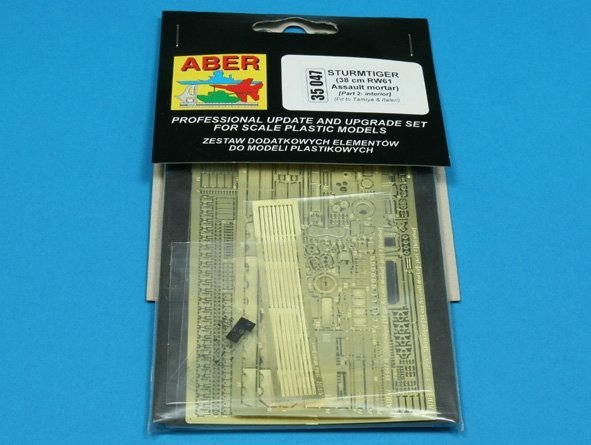 Aber 35047 Sturmtiger 38cm RW61 Assault Mortar czesc 2 wnętrze (TAM,ITA) (1:35)
