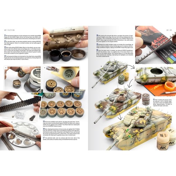 AK Interactive AK130021 MBT MODERN BATTLE TANKS ( EN )