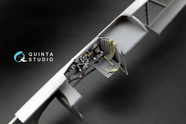 Quinta Studio QD48004 Yak-1B (late production) 3D-Printed &amp; coloured Interior on decal pape (for all kits) 1/48