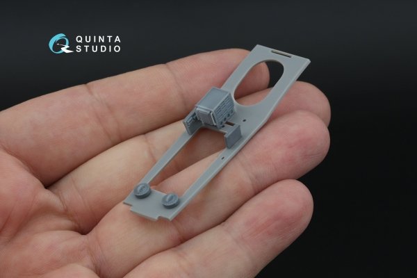 Quinta Studio QD+48617 Fairey Barracuda Gunner Station 3D-Printed &amp; coloured Interior on decal paper (Trumpeter) (with 3D-printed resin parts) 1/48