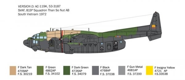 Italeri 1468 AC-119K Stinger 1/72