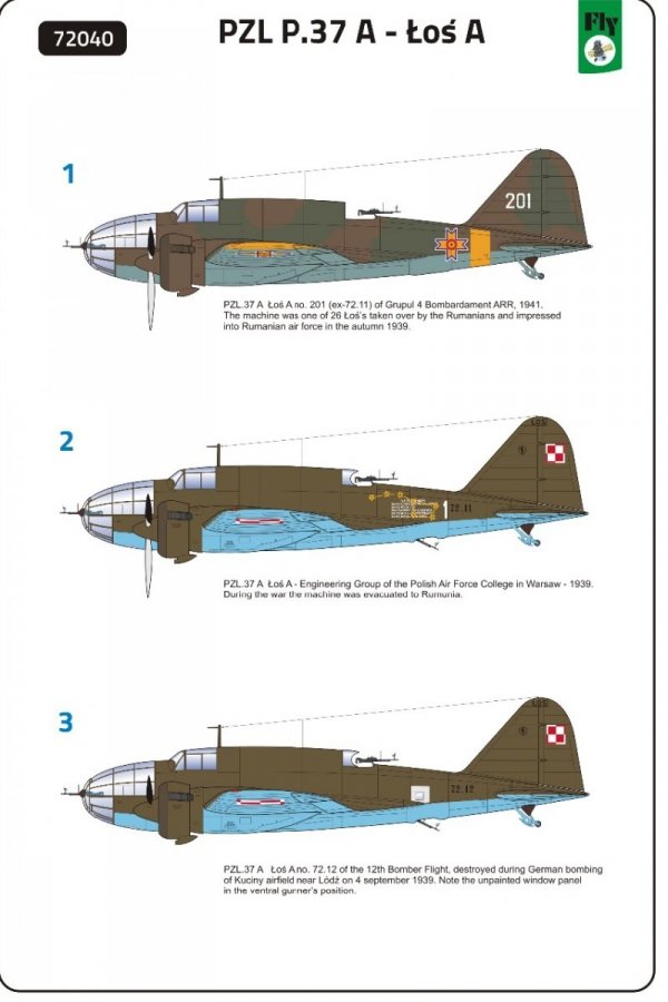 Fly 72040 PZL.37 A Łoś A (1:72)