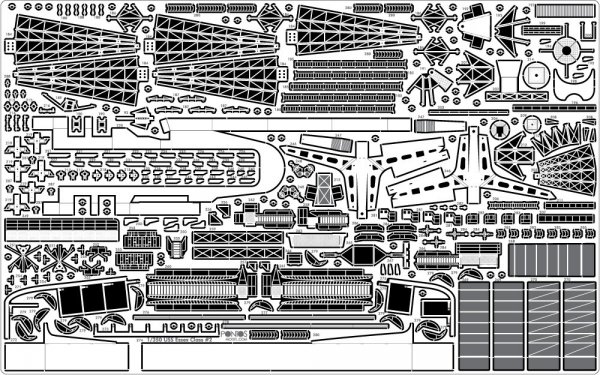 Pontos 35005F1 USS CV-14 Toconderoga 1944 Detail Up Set (1:350)