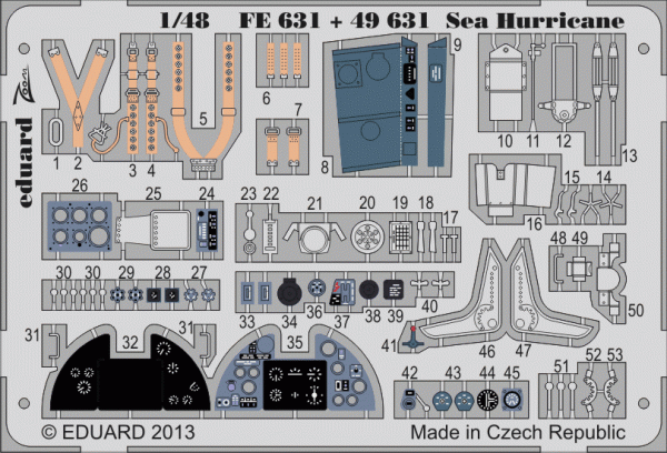 Eduard 49631 Sea Hurricane S. A. 1/48  ITALERI