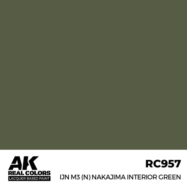 AK Interactive RC957 IJN M3(N) Nakajima Interior Green 17 ml