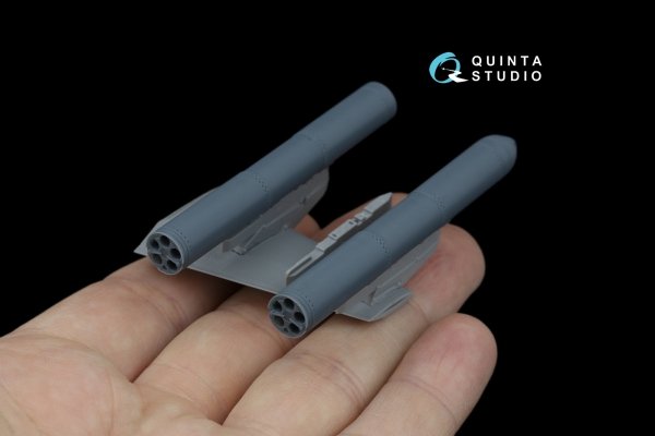 Quinta Studio QT48088 B-13L5 rocket pods, 2 pcs (for all kits) 1/48