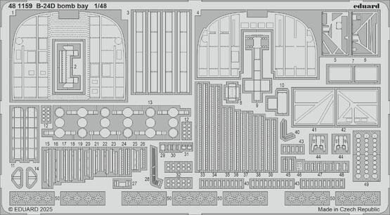 Eduard BIG49450 B-24D part II HOBBY BOSS 1/48