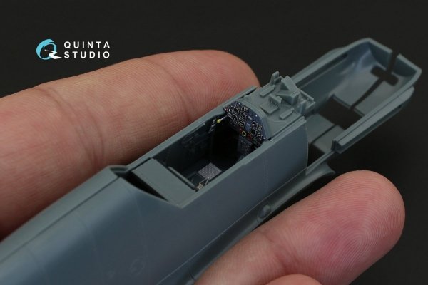 Quinta Studio QD48087 Bf 109E-4/E-7 3D-Printed &amp; coloured Interior on decal paper (for Eduard kit) 1/48