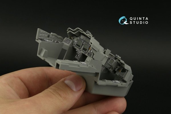 Quinta Studio QDS-35099 AH-64E 3D-Printed &amp; coloured Interior on decal paper (Takom) (Small version) 1/35