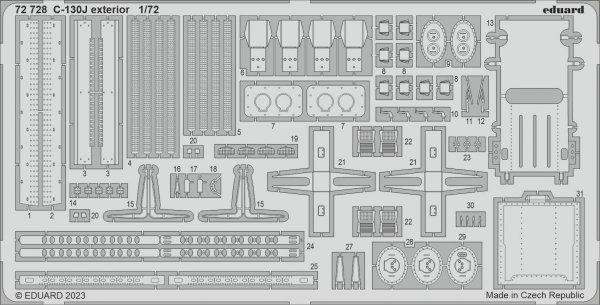 Eduard BIG72173 C-130J PART I ZVEZDA 1/72
