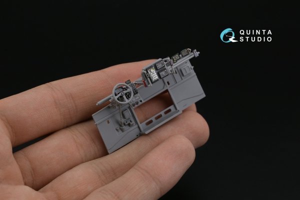 Quinta Studio QD43001 KAMAZ-43509 3D-Printed coloured Interior on decal paper (Zvezda) 1/43
