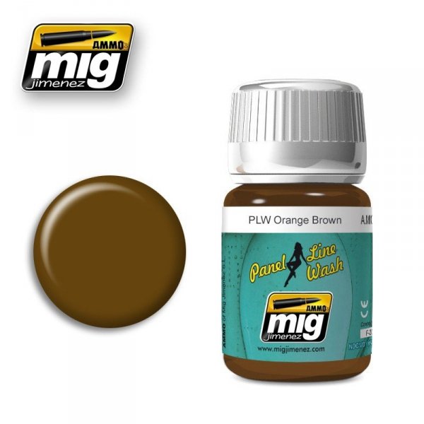 AMMO of Mig Jimenez 1616 PLW ORANGE BROWN 35ml