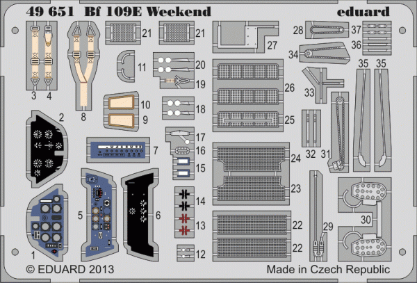Eduard 49651 Bf 109E Weekend 1:48