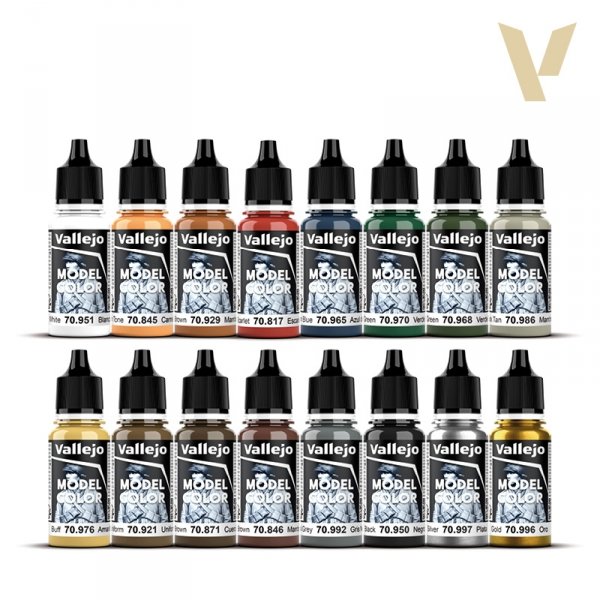 Vallejo 70259 American Revolution ( Painting Guide ) - Figure Colors Series - Model Color Set 16x18ml