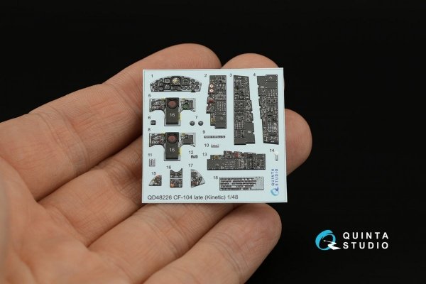 Quinta Studio QD48226 CF-104 Late 3D-Printed &amp; coloured Interior on decal paper ( Kinetic ) 1/48