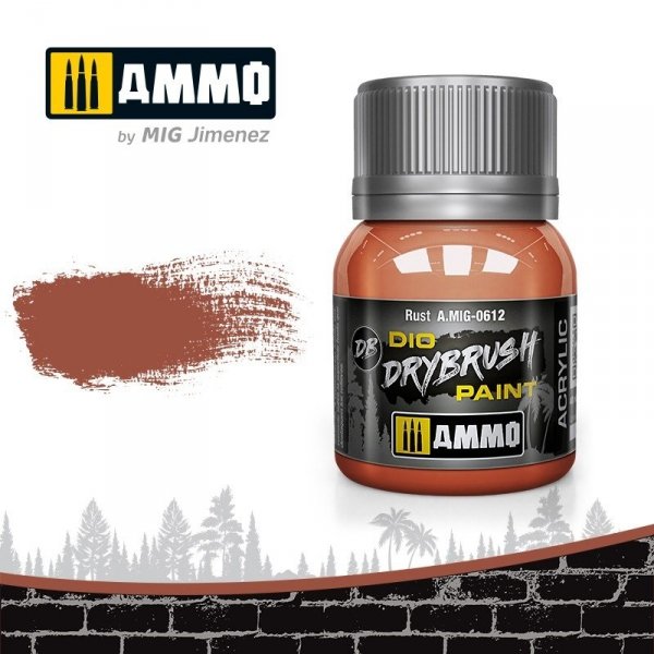 Ammo of Mig 0612 DRYBRUSH Rust 40ml