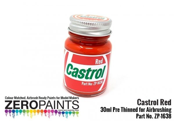 Zero Paints ZP-1638 Castrol Red Paint 30ml