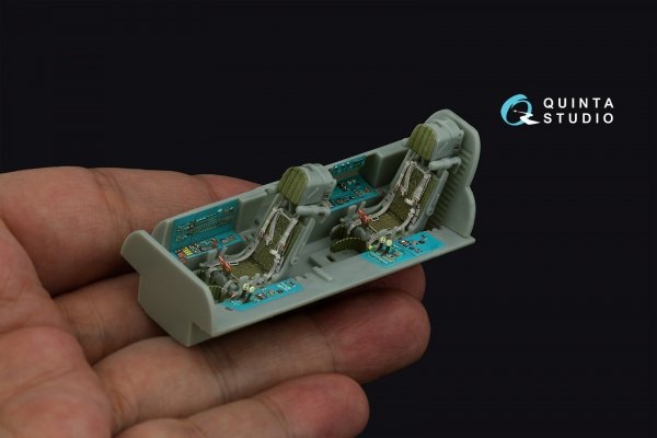 Quinta Studio QD48505 MiG-31BM 3D-Printed &amp; coloured Interior on decal paper (Hobby Boss) 1/48