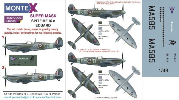Montex K48305 SPITFIRE IX  1/48