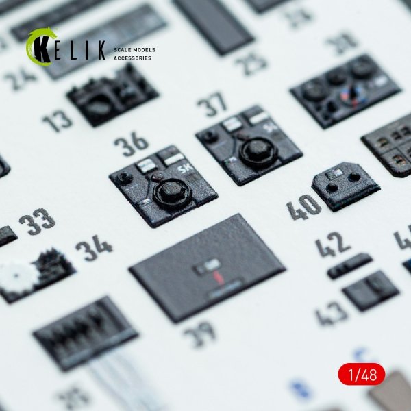 Kelik K48142 Do-217 K/M - interior 3D decals for ICM kit (1/48)