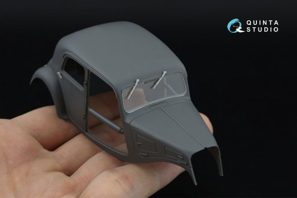 Quinta Studio QD+35171 Citroen 11CV 3D-Printed &amp; coloured Interior on decal paper (Tamiya) (with 3D-printed resin parts) 1/35