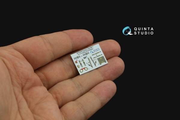 Quinta Studio QD72091 F-4D 3D-Printed &amp; coloured Interior on decal paper (Fine Molds) 1/72