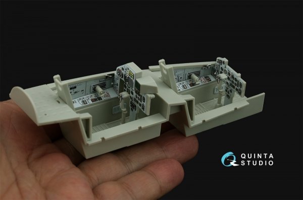 Quinta Studio QD32227 MiG-29UB 3D-Printed &amp; coloured Interior (Trumpeter) 1/32