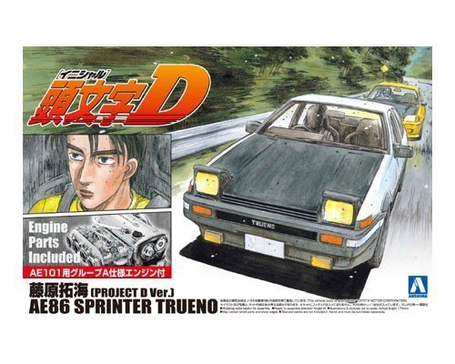 Aoshima 00813 FUJIWARA TAKUMI AE86 SPRINTER TRUENO 1:24