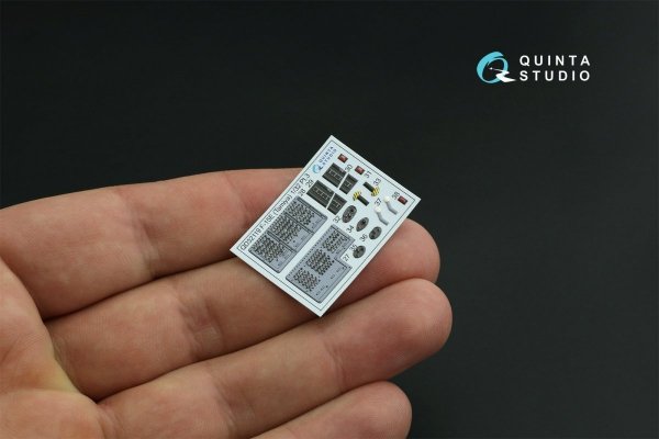 Quinta Studio QD32119 F-15E 3D-Printed &amp; coloured Interior on decal paper ( Tamiya ) 1/32