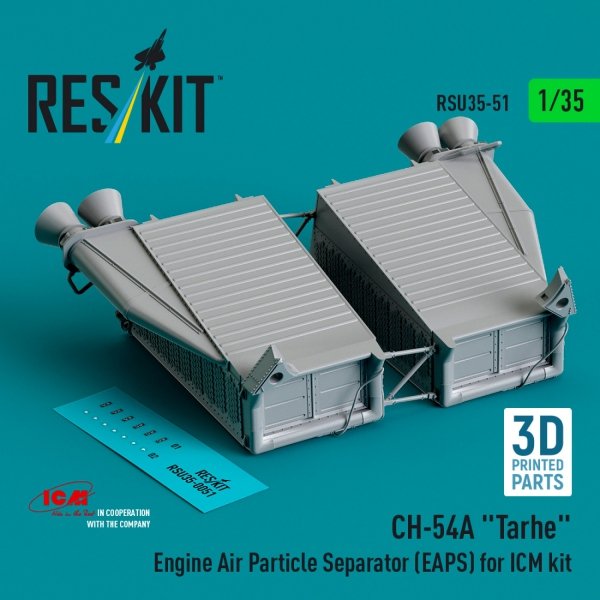 RESKIT RSU35-0051 CH-54A &quot;Tarhe&quot; Engine Air Particle Separator (EAPS) for ICM kit (3D Printed) 1/35