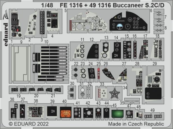 Eduard BIG49358 Buccaneer S.2C/ D AIRFIX 1/48