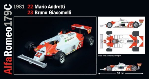 Italeri 4704 ALFA ROMEO 179 - 179C (1:12)