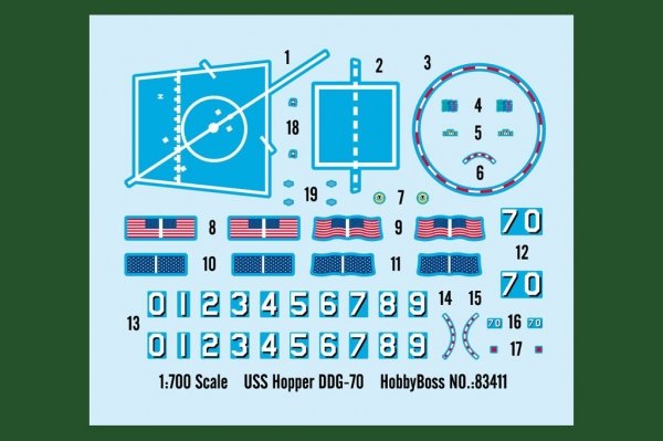 Hobby Boss 83411 USS Hopper DDG-70 1/700