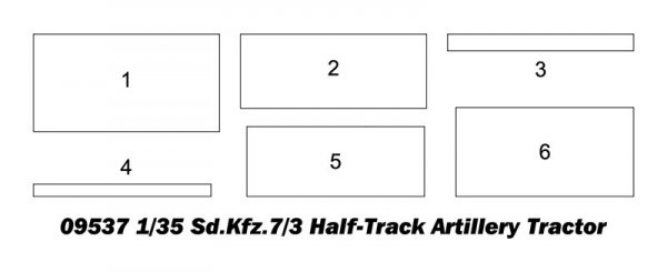 Trumpeter 09537 Sd.Kfz.7/3 Half-Track Artillery Tractor 1/35