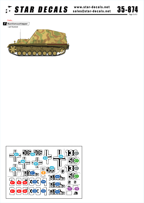 Star Decals 35-874 German Tanks in Hungary 1945 2 1/35