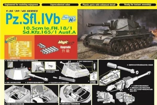 Dragon 6982 Pz.Sfl.IVb 10.5cm le.FH.18/1 Sd.Kfz.165/1 Ausf.A w/Magic Track 1/35