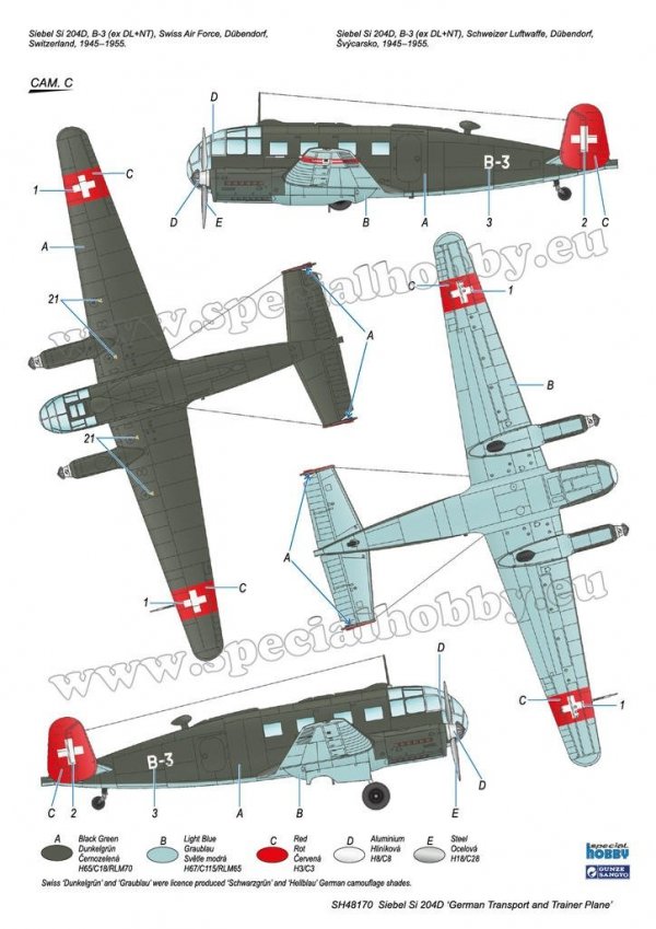 Special Hobby 48170 Siebel Si 204D 'German Transport and Trainer Plane' 1/48