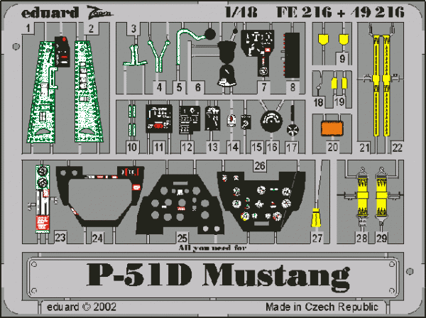 Eduard 49216 P-51D 1/48 Tamiya