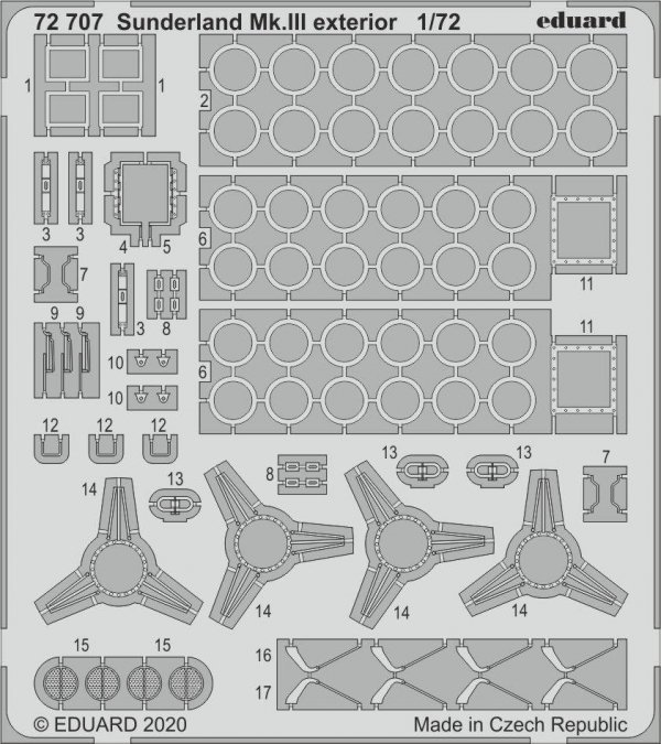 Eduard 72707 Sunderland Mk. III exterior 1/72 SPECIAL HOBBY