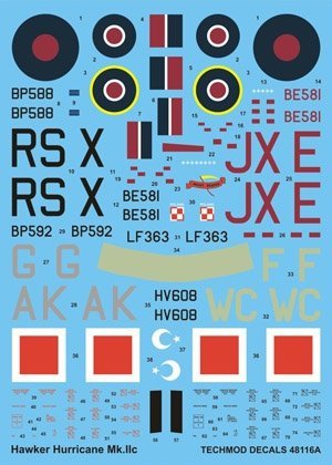 Techmod 48116 - Hawker Hurricane IIc (1:48)