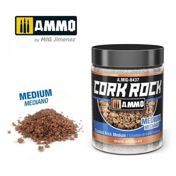AMMO of Mig Jimenez 8437 CREATE CORK Crushed Brick Medium 100ml
