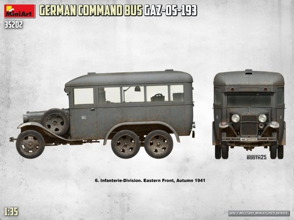 MiniArt 35202 German Command Bus GAZ-05-193 1/35