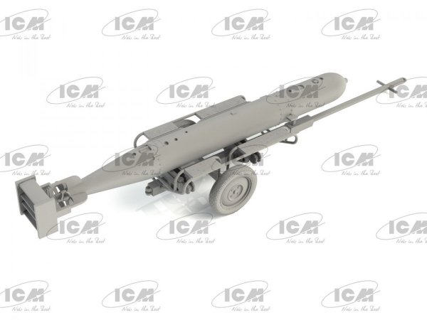 ICM 48404 WWII German Torpedo Trailer 1/48