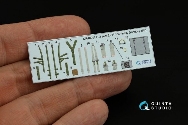 Quinta Studio QR48011 C-2 seat for F-104 family ( Kinetic ) 1/48