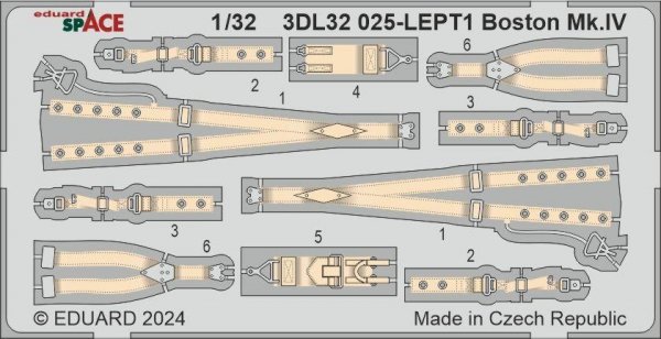 Eduard 3DL32025 Boston Mk. IV SPACE HONG KONG MODELS 1/32