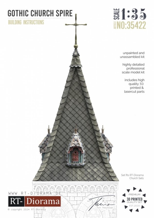 RT-Diorama 35422 Gothic Church Spire 1/35