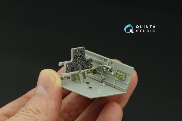 Quinta Studio QD32146 P-40B Warhawk 3D-Printed &amp; coloured Interior on decal paper (Trumpeter) 1/32