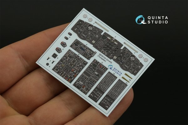 Quinta Studio QD35124 CH-47D 3D-Printed coloured Interior on decal paper (Trumpeter) 1/35
